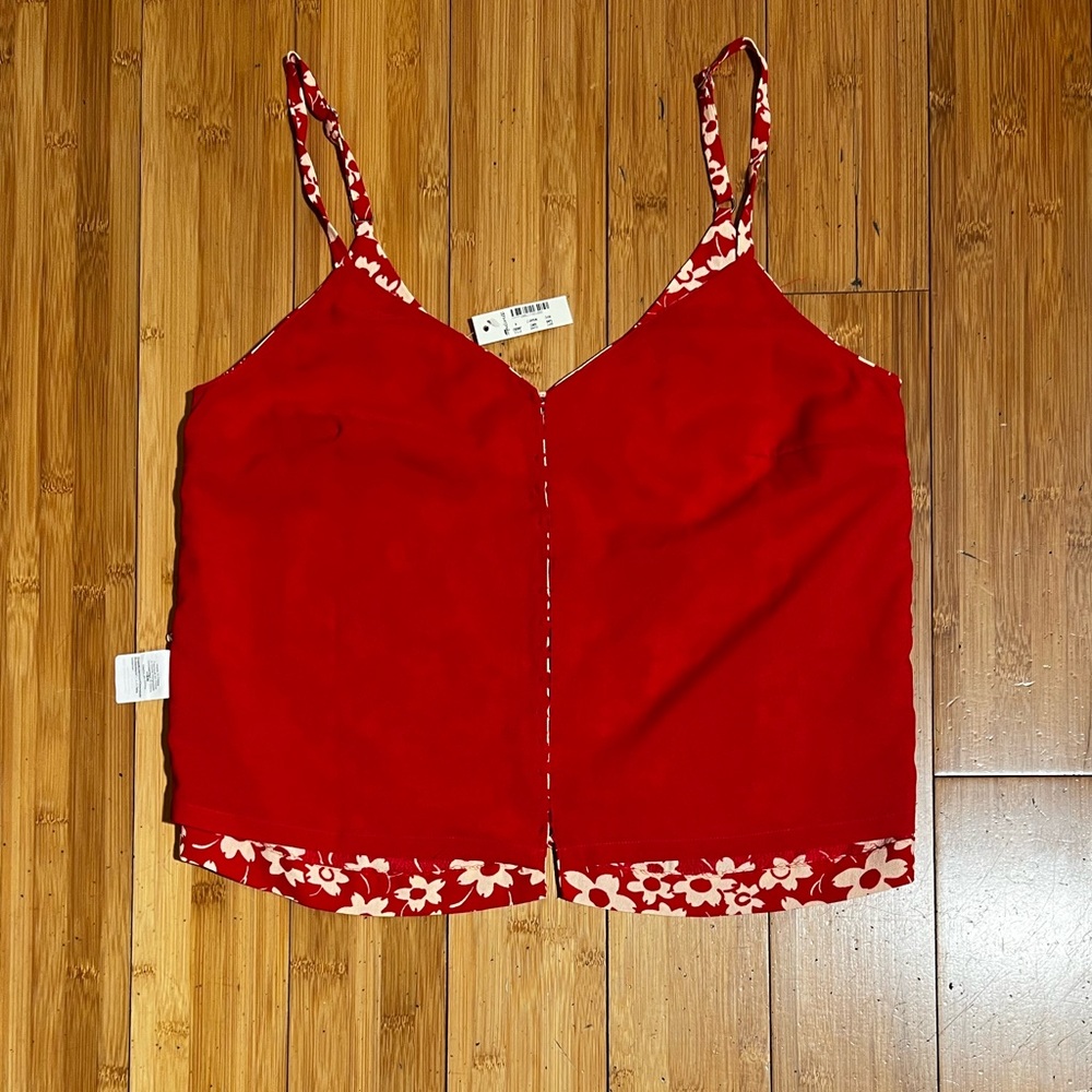 NWT Madewell Button Down Cami in Full Bloom Size 4 - Picture 5 of 13